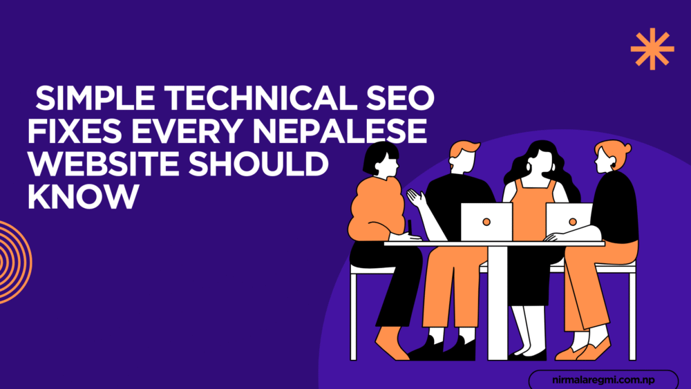 Purple Orange Creative Illustrative SEO Marketing Presentation